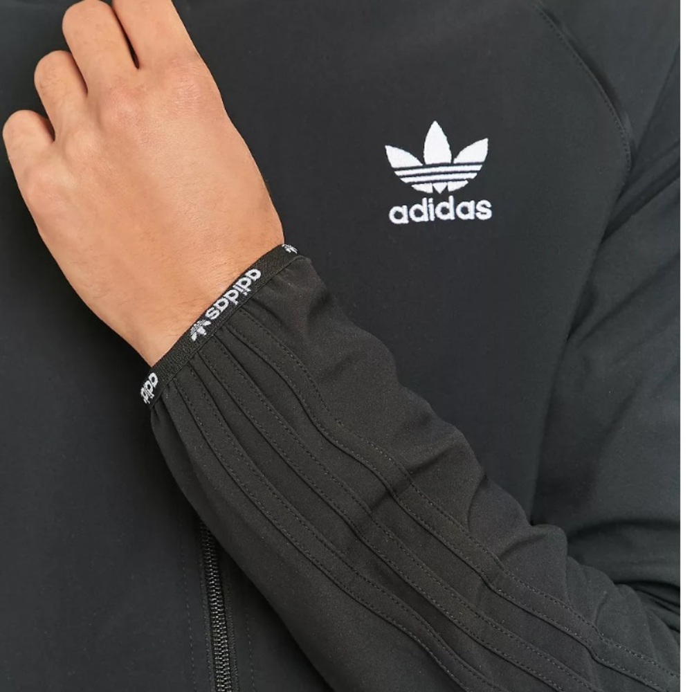 adidas Originals Black Trefoil Bomber Jacket - Picture 2 of 10